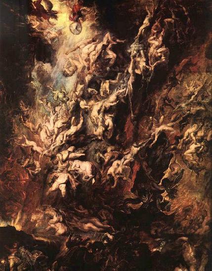 RUBENS, Pieter Pauwel Fall of the Rebel Angels oil painting picture